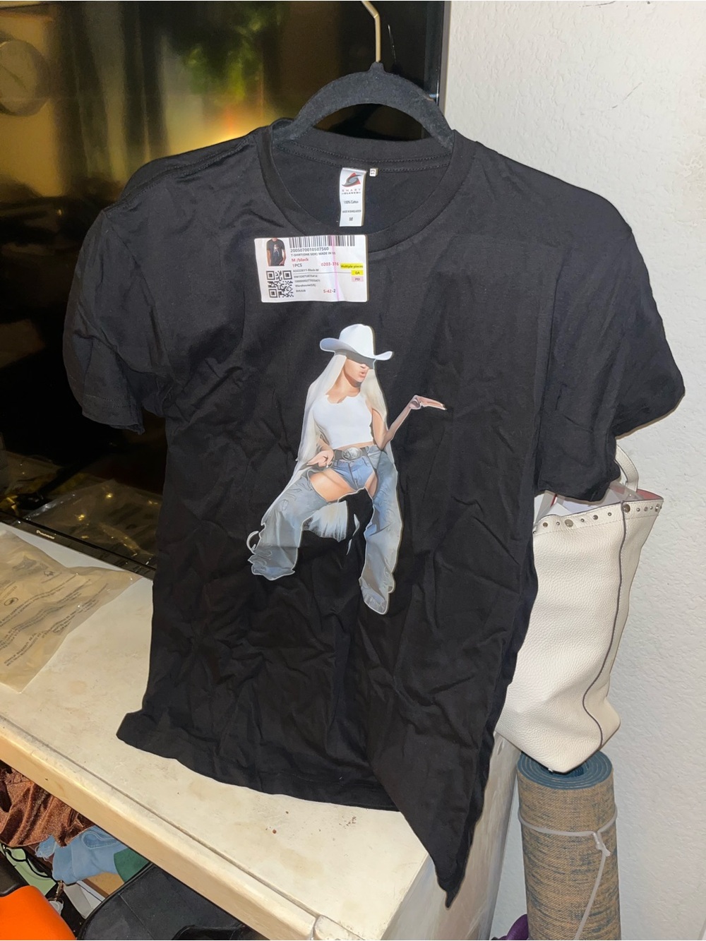 Never Worn Cowboy Carter Beyonce Black Tshirt